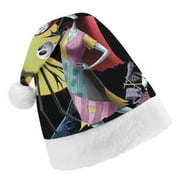 The Nightmare Before Christmas Party Christmas Hat for Adult And Kids Xmas Decor Ornaments Christmas New Year Festive Holiday Party Supplies Plush Santa Claus Hats